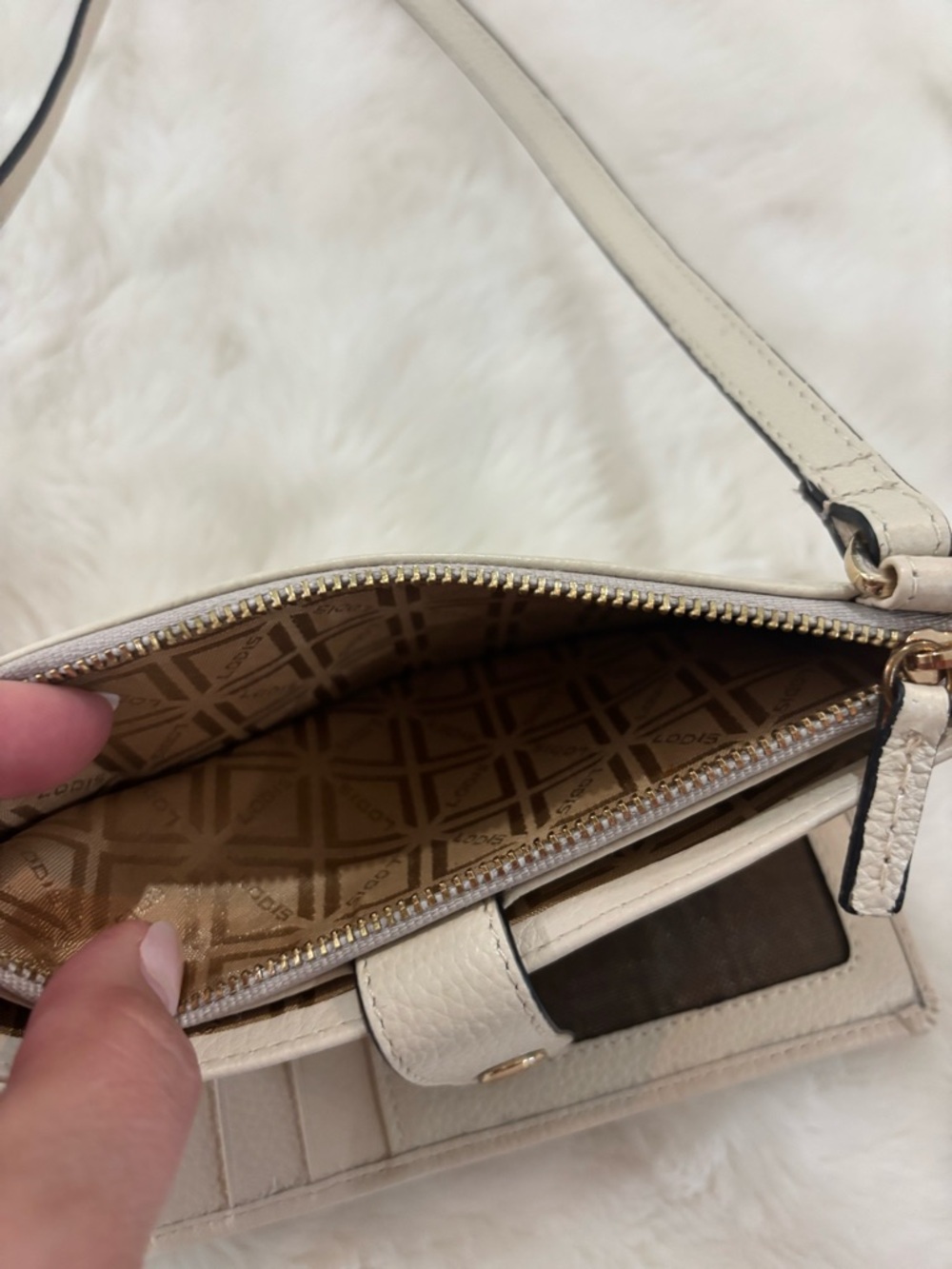LODIS leather Crossbody Wallet Purse - Picture 5 of 9